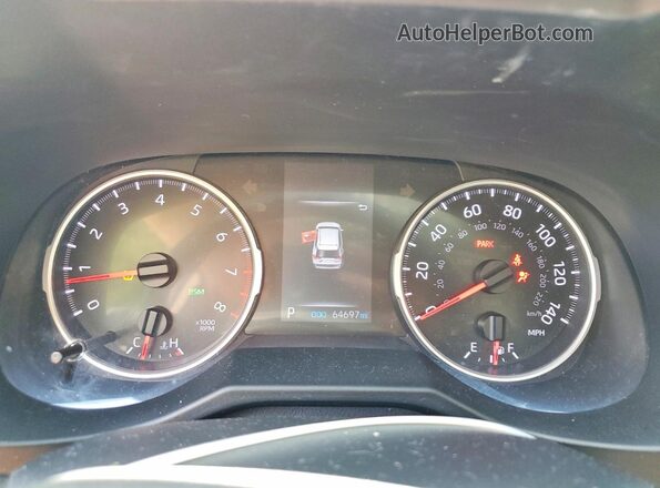 2T3W1RFV8LC057837 2020 TOYOTA RAV4 Silver Vista del cuadro de instrumentos