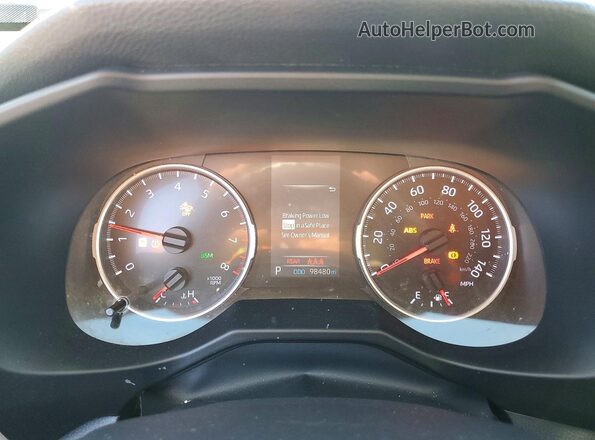2T3W1RFV8LW065872 2020 TOYOTA RAV4 Black Instrument cluster view