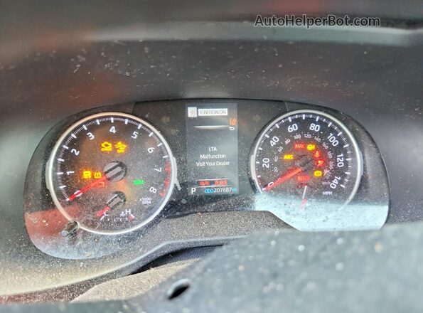 2T3W1RFV8MC139391 2021 TOYOTA RAV4 Black ხელსაწყოთა პანელის ხედი