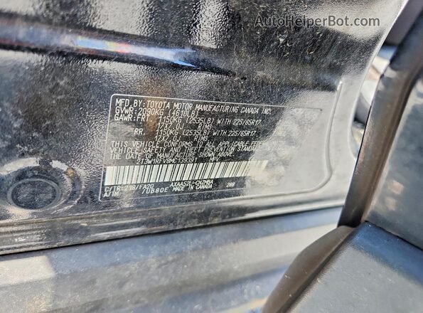 2T3W1RFV8MC139391 2021 TOYOTA RAV4 Black VIN კოდის სტიკერის ხედი
