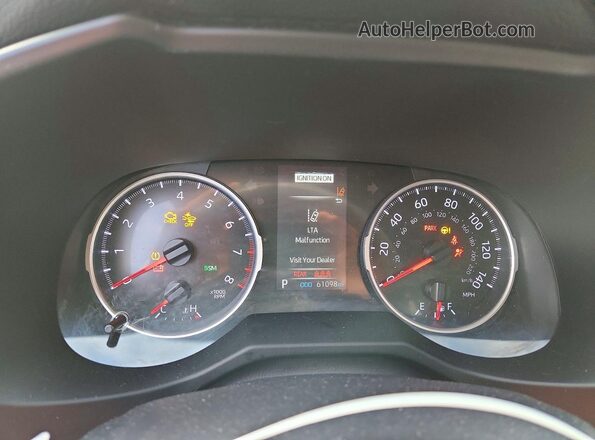 2T3W1RFV8NC176409 2022 TOYOTA RAV4 Серый Вид щитка приборов