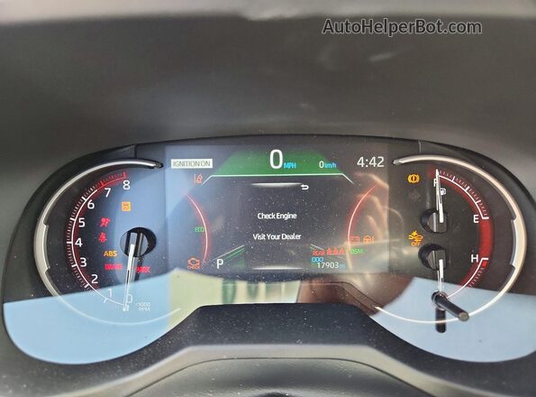 2T3W1RFV8SW399673 2025 TOYOTA RAV4 Black Вид щитка приладів