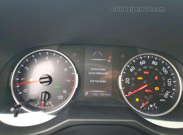 2T3W1RFV9LC058284 2020 TOYOTA RAV4 Серый Вид щитка приборов