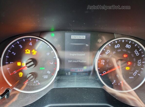 2T3W1RFVXMW175517 2021 TOYOTA RAV4 Red Вид щитка приладів