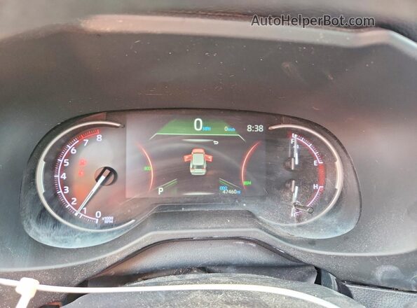 2T3W1RFVXRC277313 2024 TOYOTA RAV4 White Instrument cluster view