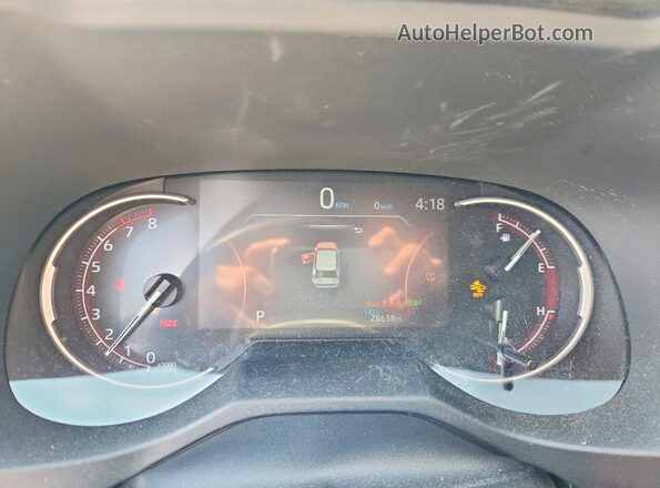 2T3W1RFVXSC323826 2025 TOYOTA RAV4 Charcoal Instrument cluster view