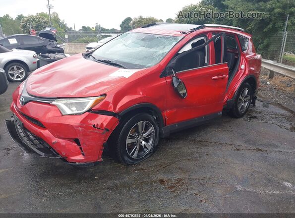 2T3WFREV0GW237191 2016 TOYOTA RAV4 Red წინა მარცხენა ხედი სამი მეოთხედიდან