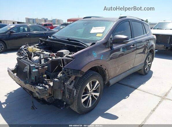 2T3WFREV0HW387657 2017 TOYOTA RAV4 Purple წინა მარცხენა ხედი სამი მეოთხედიდან