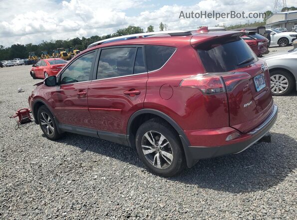 2T3WFREV0JW432375 2018 TOYOTA RAV4 Burgundy Tył lewy