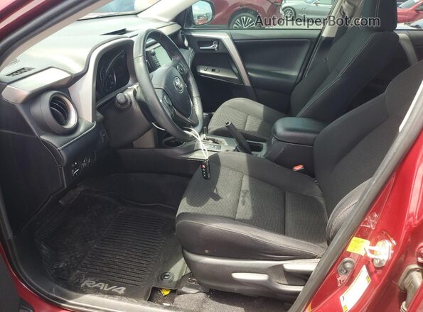 2T3WFREV0JW432375 2018 TOYOTA RAV4 Burgundy Widok wnętrza z przodu