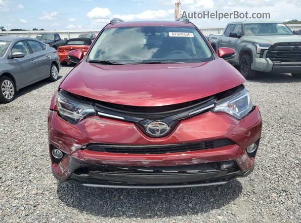 2T3WFREV0JW432375 2018 TOYOTA RAV4 Burgundy Widok z przodu