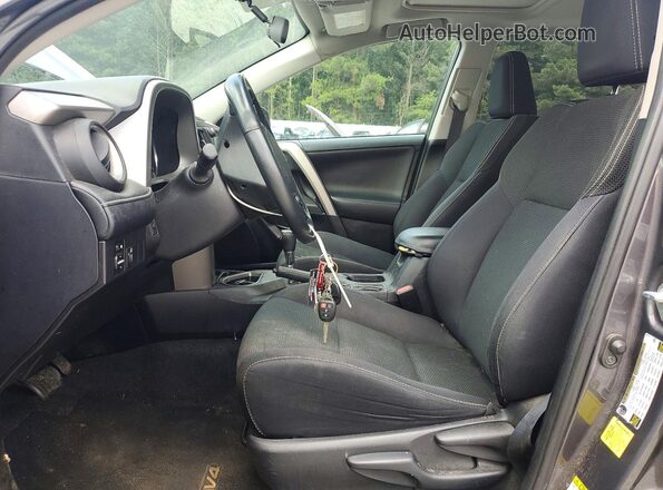 2T3WFREV1GW280213 2016 TOYOTA RAV4 Gray Front interior view