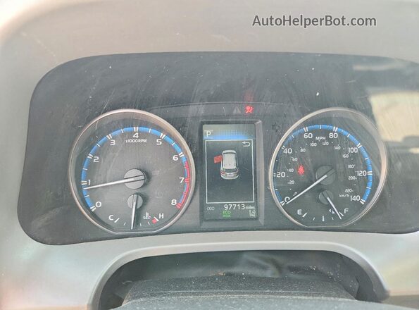 2T3WFREV2HW342865 2017 TOYOTA RAV4 Silver Սարքավորումների վահանակի տեսք
