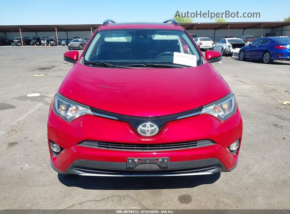 2T3WFREV2HW371234 2017 TOYOTA RAV4 Red Widok zestawu wskaźników