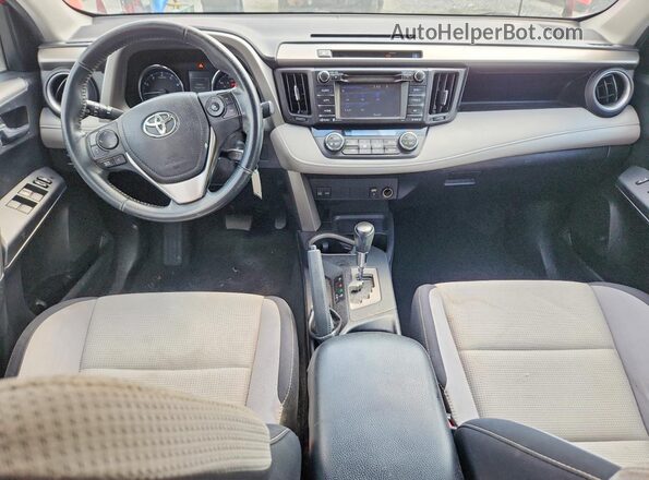 2T3WFREV4GW252695 2016 TOYOTA RAV4 Red Առջևի վահանակի տեսք