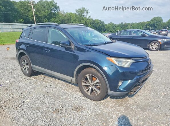 2T3WFREV4HW394434 2017 TOYOTA RAV4 Синий Передняя правая четверть