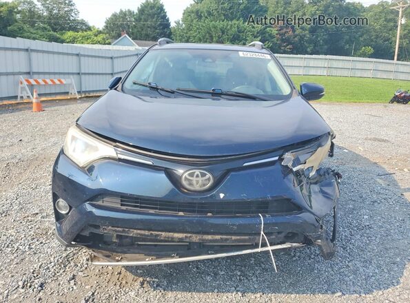 2T3WFREV4HW394434 2017 TOYOTA RAV4 Синий Вид спереди