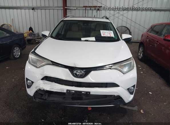 2T3WFREV6HW321436 2017 TOYOTA RAV4 White Vista del cuadro de instrumentos