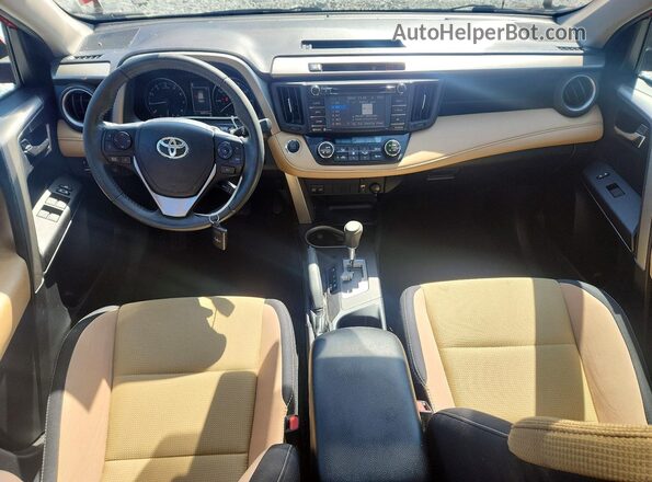2T3WFREV6HW385492 2017 TOYOTA RAV4 Red წინა პანელის ხედი