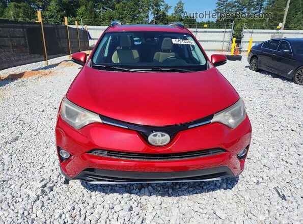 2T3WFREV6HW385492 2017 TOYOTA RAV4 Red წინა ხედი