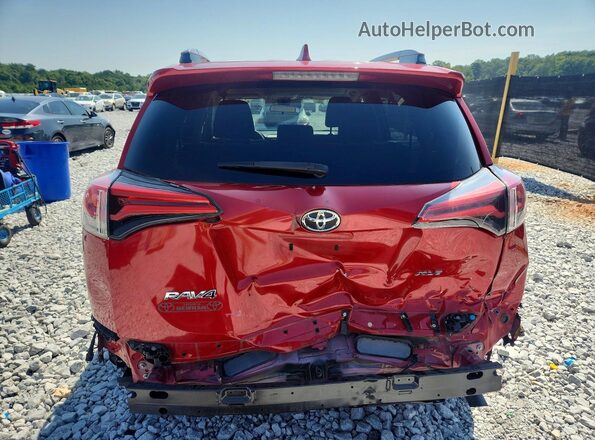 2T3WFREV6HW385492 2017 TOYOTA RAV4 Red უკანა ხედი