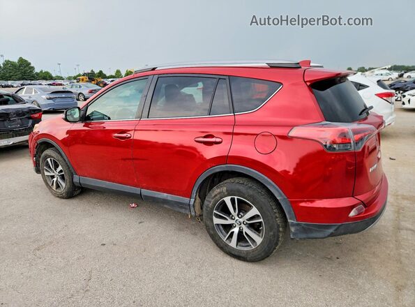 2T3WFREV7HW314642 2017 TOYOTA RAV4 Red Rear left