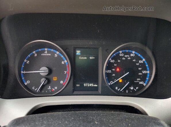 2T3WFREV7HW314642 2017 TOYOTA RAV4 Red Instrument cluster view