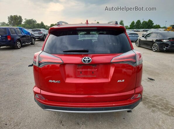 2T3WFREV7HW314642 2017 TOYOTA RAV4 Red Rear view