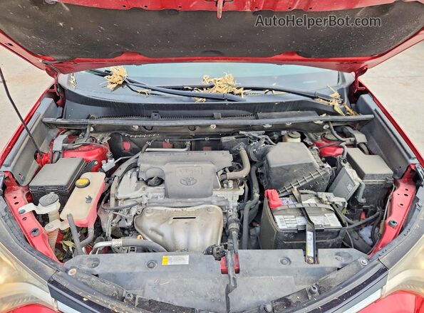 2T3WFREV7HW314642 2017 TOYOTA RAV4 Red Engine compartment view