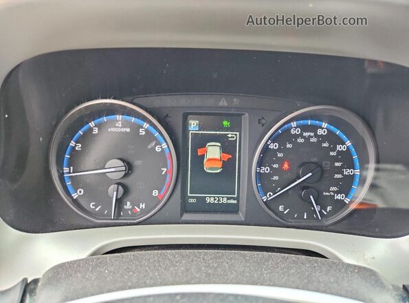 2T3WFREV7HW374159 2017 TOYOTA RAV4 Silver Вид щитка приладів