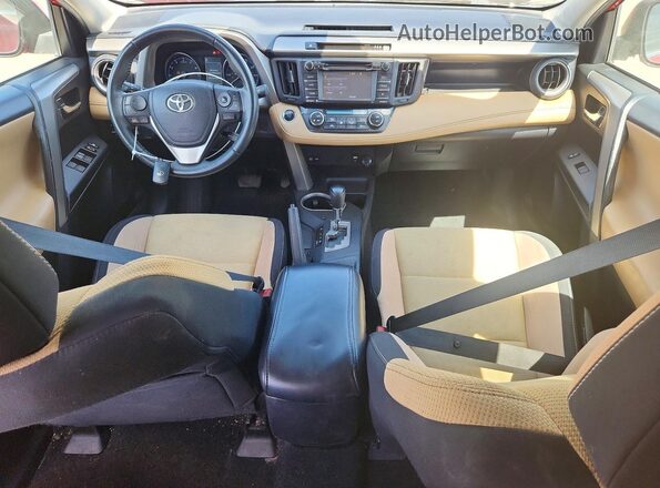 2T3WFREV7HW400663 2017 TOYOTA RAV4 Burgundy Widok deski rozdzielczej