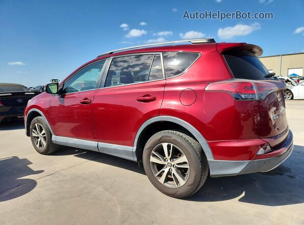 2T3WFREV7JW460044 2018 TOYOTA RAV4 Red Rear left