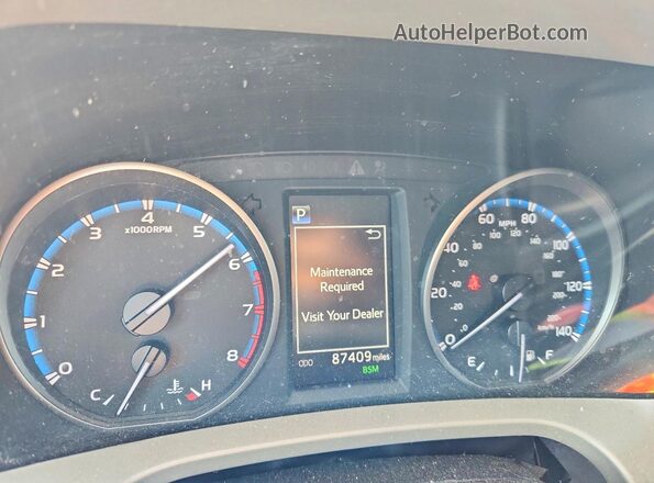 2T3WFREV7JW460044 2018 TOYOTA RAV4 Red Instrument cluster view