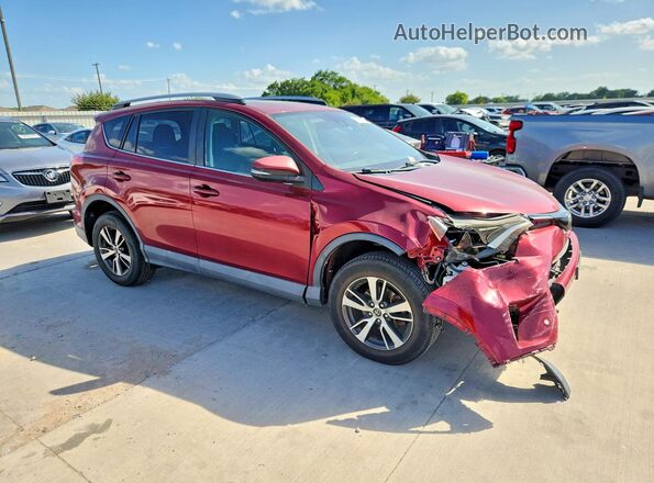 2T3WFREV7JW460044 2018 TOYOTA RAV4 Red Front right