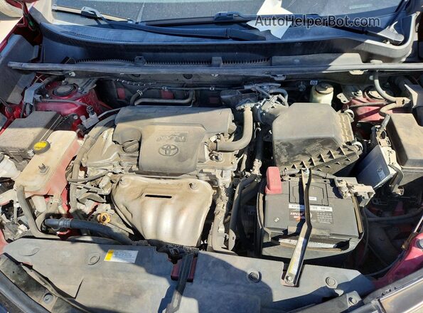 2T3WFREV7JW460044 2018 TOYOTA RAV4 Red Engine compartment view