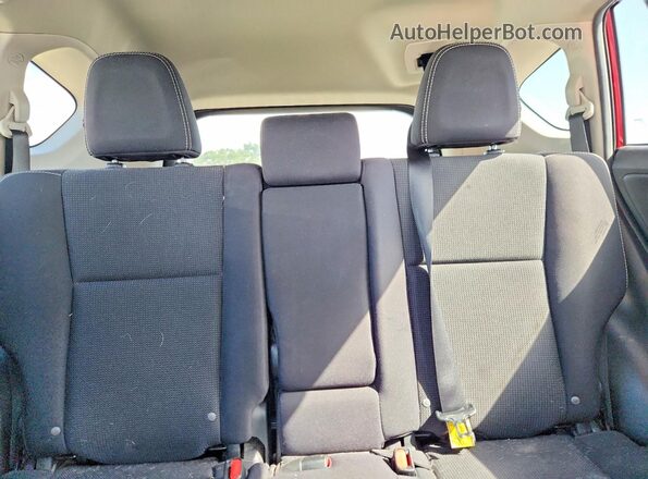 2T3WFREV7JW460044 2018 TOYOTA RAV4 Red Rear seats view