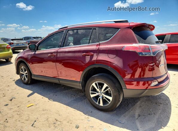 2T3WFREV7JW462392 2018 TOYOTA RAV4 Красный Задняя левая четверть