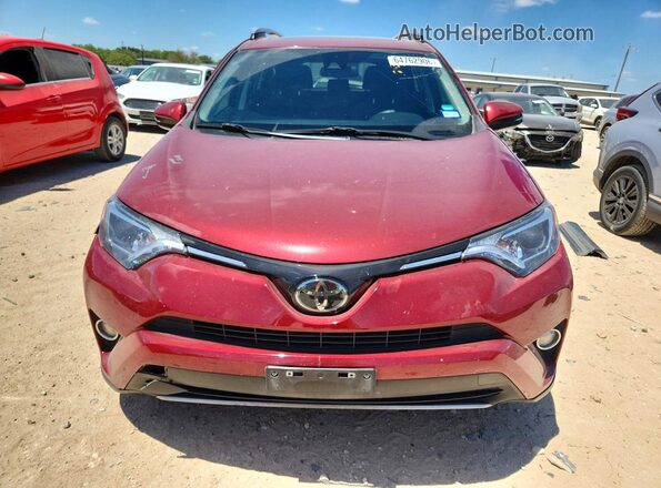 2T3WFREV7JW462392 2018 TOYOTA RAV4 Красный Вид сзади