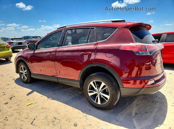 2T3WFREV7JW462392 2018 TOYOTA RAV4 Красный Задняя правая четверть