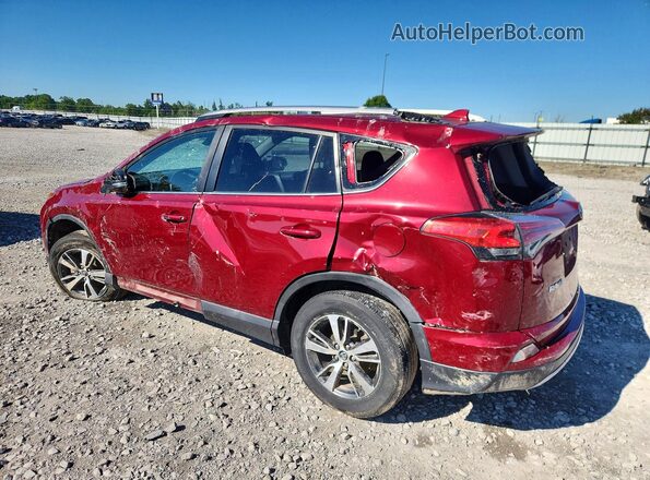 2T3WFREV7JW501434 2018 TOYOTA RAV4 Red Trasero izquierdo