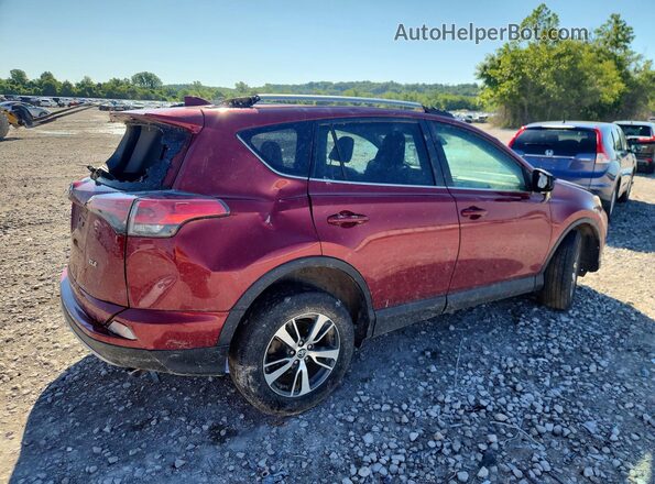 2T3WFREV7JW501434 2018 TOYOTA RAV4 Red Trasero derecho