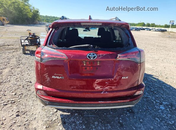 2T3WFREV7JW501434 2018 TOYOTA RAV4 Red Vista trasera