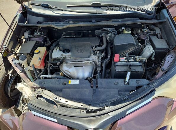 2T3WFREV8GW264171 2016 TOYOTA RAV4 Purple ძრავის განყოფილების ხედი