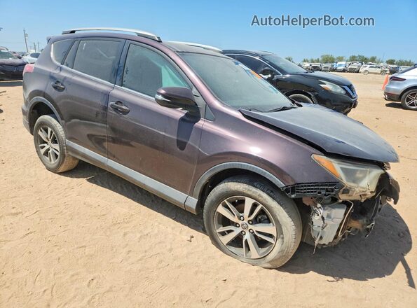 2T3WFREV8HW382027 2017 TOYOTA RAV4 Purple Առջևի վահանակի տեսք