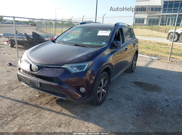 2T3WFREV8HW400428 2017 TOYOTA RAV4 Purple Передня ліва чверть