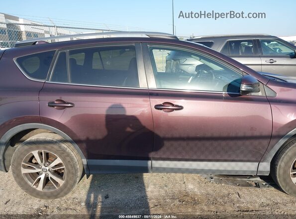 2T3WFREV8HW400428 2017 TOYOTA RAV4 Purple Вид задньої частини салону