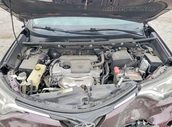 2T3WFREV9GW297129 2016 TOYOTA RAV4 Purple Widok komory silnika