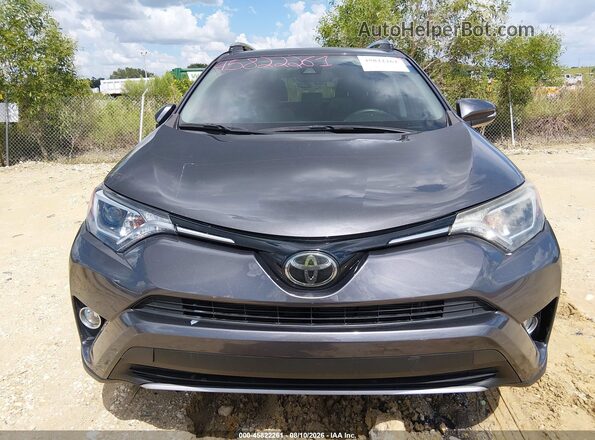 2T3WFREV9HW314951 2017 TOYOTA RAV4 Gray Widok zestawu wskaźników