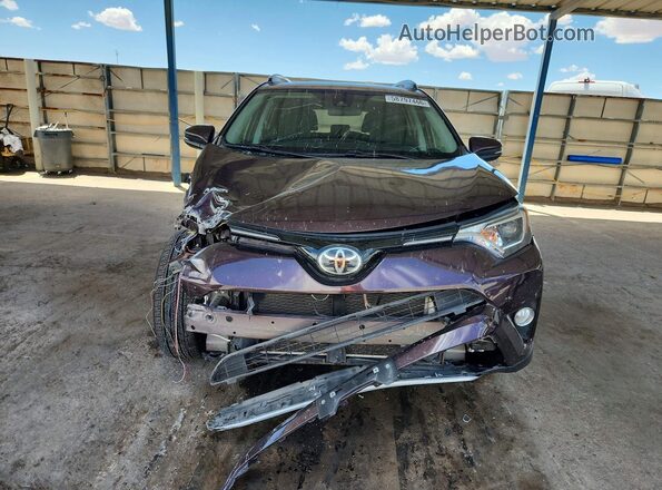 2T3WFREV9JW444041 2018 TOYOTA RAV4 Burgundy წინა ხედი