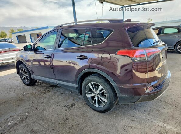 2T3WFREV9JW444041 2018 TOYOTA RAV4 Burgundy უკანა მარცხენა